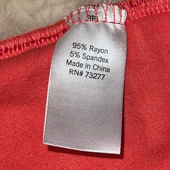 Strapless Coral Top w/Gathered Accent NWT - Picture 4 of 6